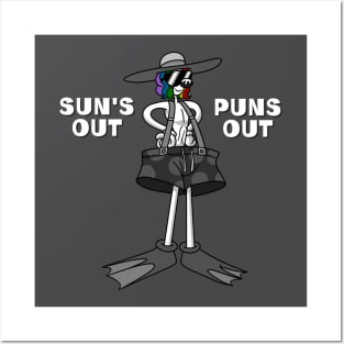 Claude the Clown: "Sun's Out, Puns Out" Posters and Art